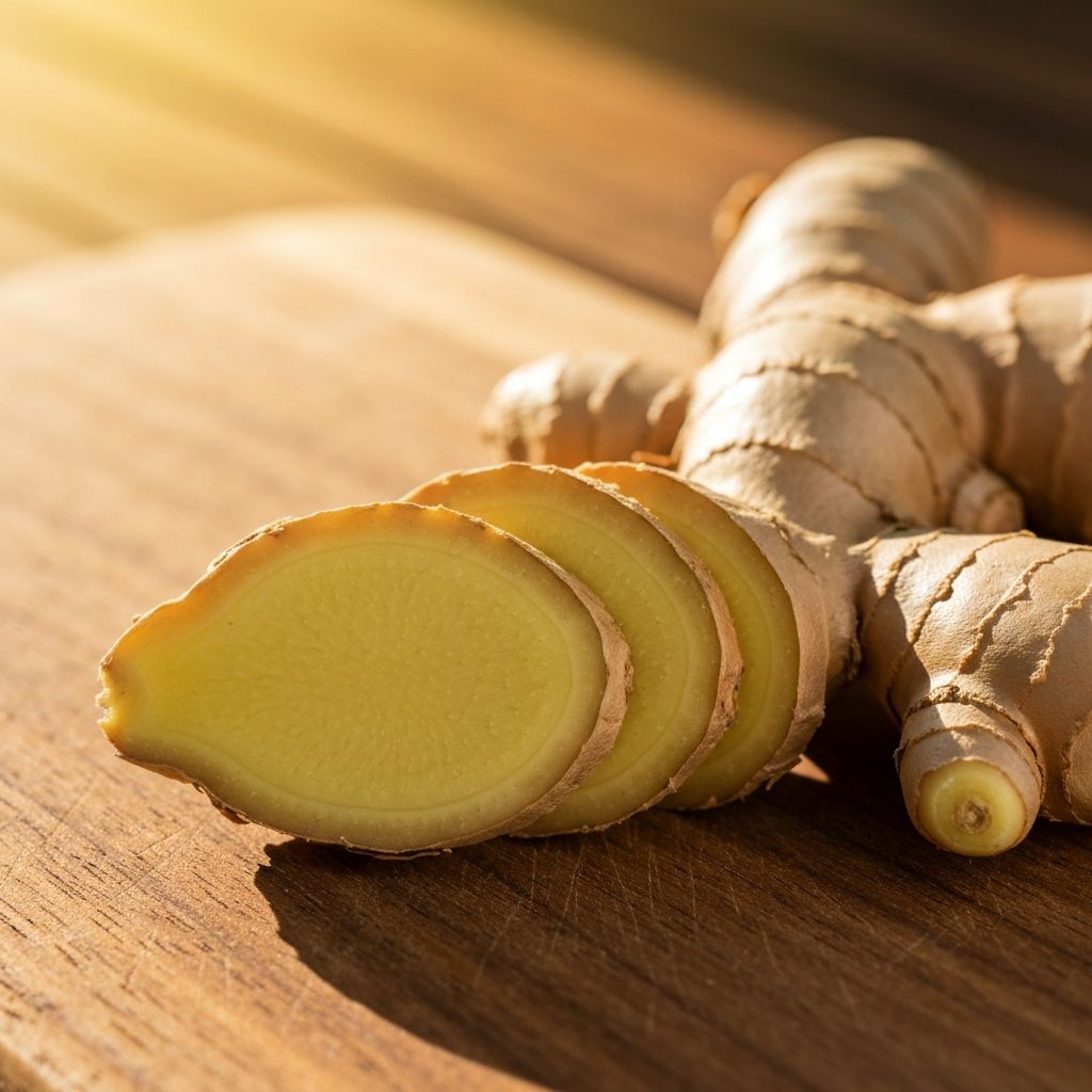 Fresh ginger rhizome