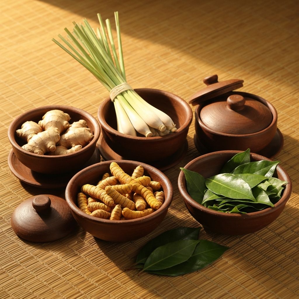 Traditional Indonesian herbal ingredients